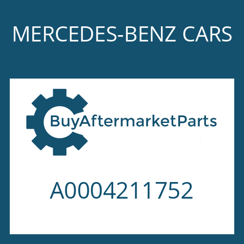 A0004211752 MERCEDES-BENZ CARS WASHER