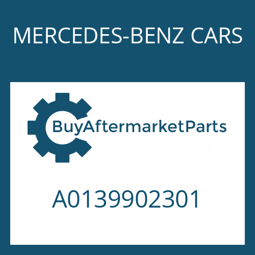 A0139902301 MERCEDES-BENZ CARS CAP SCREW