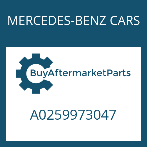 A0259973047 MERCEDES-BENZ CARS SEALING RING