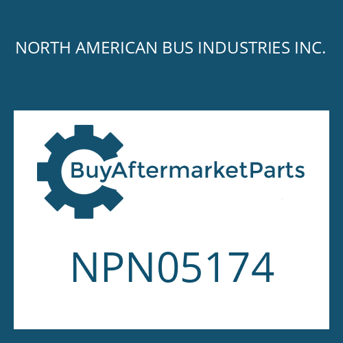 NPN05174 NORTH AMERICAN BUS INDUSTRIES INC. ADHESIVE LABEL