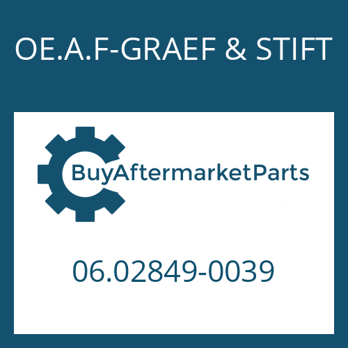 06.02849-0039 OE.A.F-GRAEF & STIFT HEXAGON SCREW