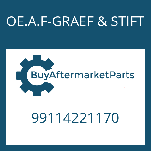 99114221170 OE.A.F-GRAEF & STIFT HELICAL GEAR