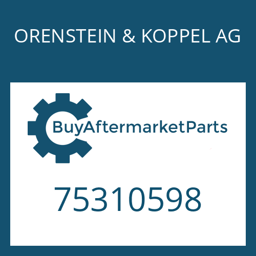 75310598 ORENSTEIN & KOPPEL AG SNAP RING