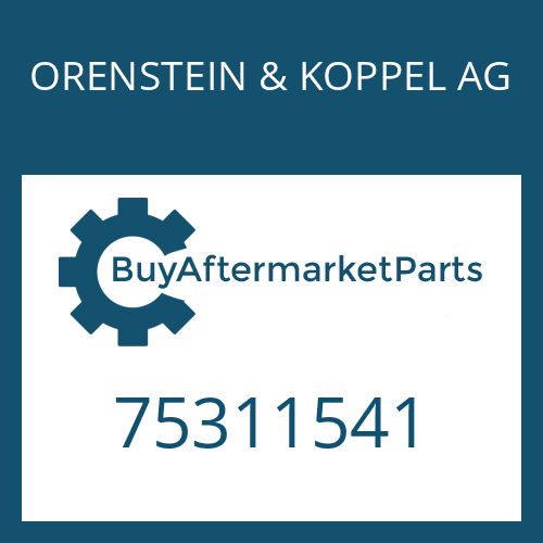 75311541 ORENSTEIN & KOPPEL AG COVER PLATE