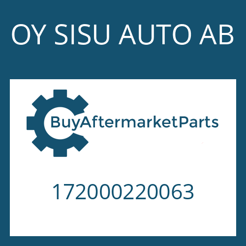 172000220063 OY SISU AUTO AB DOUBLE GEAR