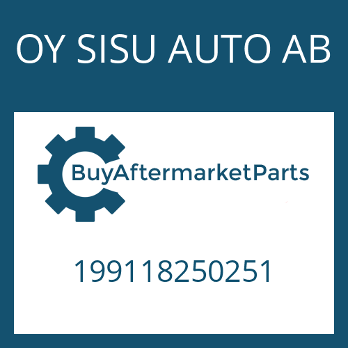 199118250251 OY SISU AUTO AB COVER