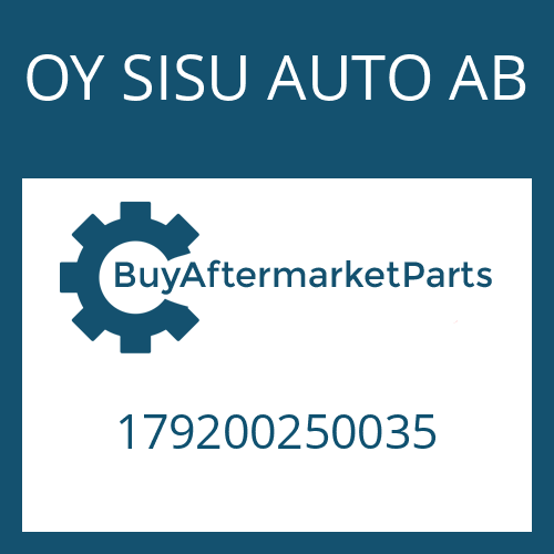 179200250035 OY SISU AUTO AB FITTING PIN