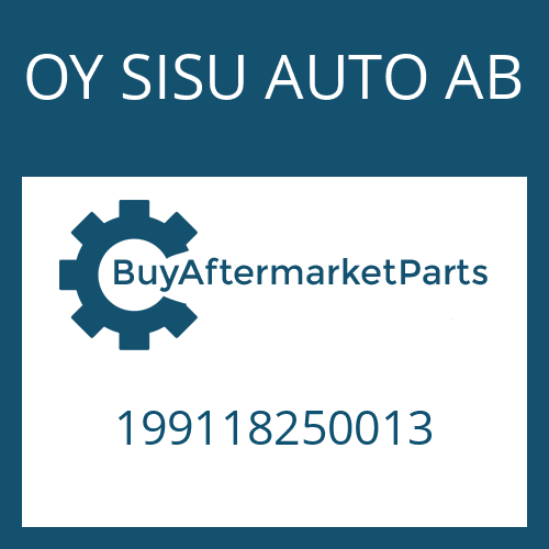 199118250013 OY SISU AUTO AB COLLAR NUT