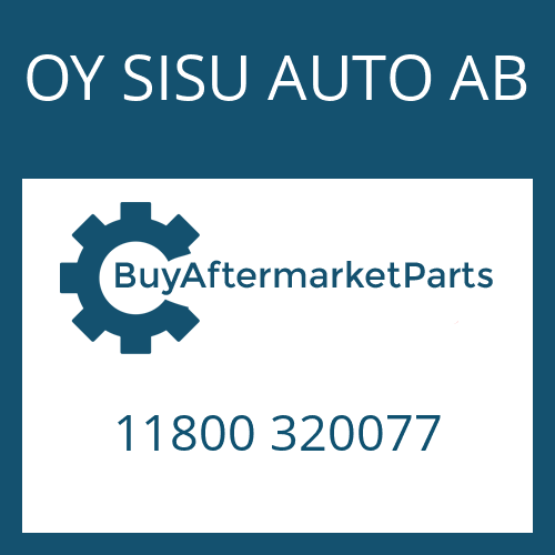 11800 320077 OY SISU AUTO AB SLIDING PAD