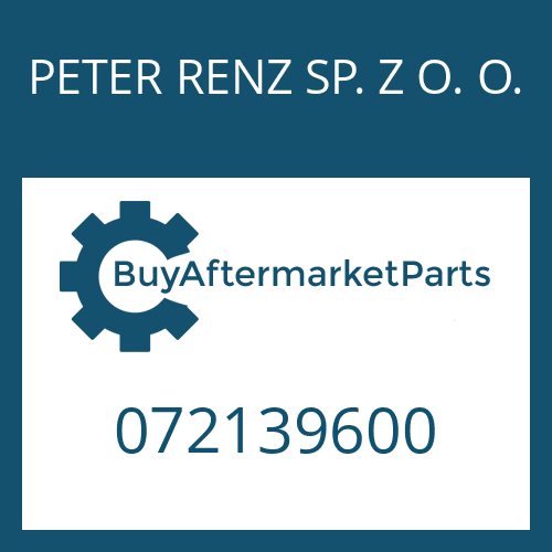 072139600 PETER RENZ SP. Z O. O. CONSOLE