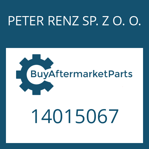 14015067 PETER RENZ SP. Z O. O. SHAFT PLATE