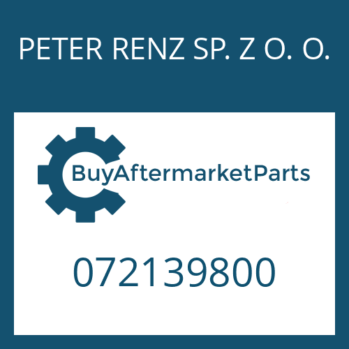 072139800 PETER RENZ SP. Z O. O. HUB