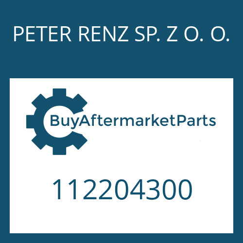 112204300 PETER RENZ SP. Z O. O. BRAKE CYLINDER