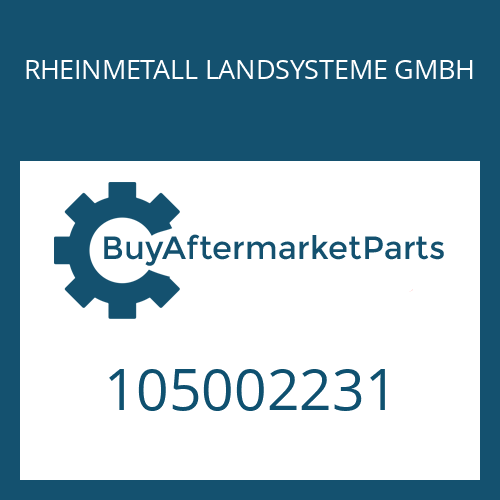 105002231 RHEINMETALL LANDSYSTEME GMBH HEXAGON SCREW