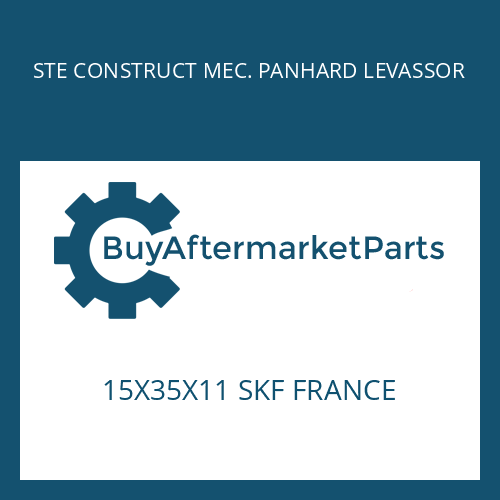 15X35X11 SKF FRANCE STE CONSTRUCT MEC. PANHARD LEVASSOR BALL BEARING