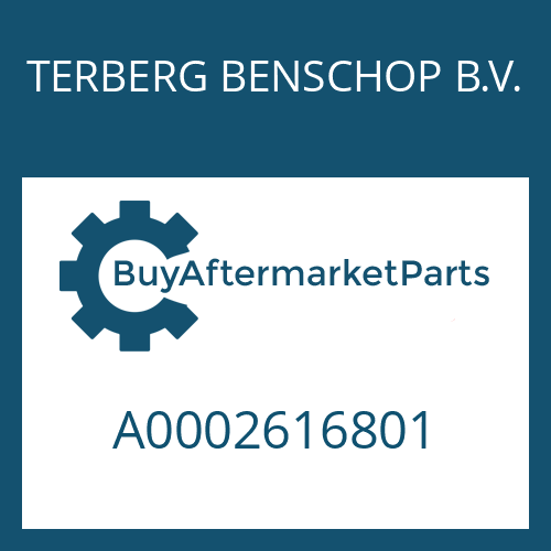 A0002616801 TERBERG BENSCHOP B.V. TRANSMISSION HOUSING