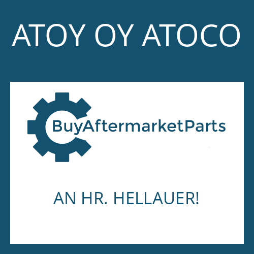 AN HR. HELLAUER! ATOY OY ATOCO FILTER HEAD