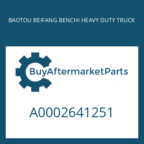 A0002641251 BAOTOU BEIFANG BENCHI HEAVY DUTY TRUCK RETAINING RING