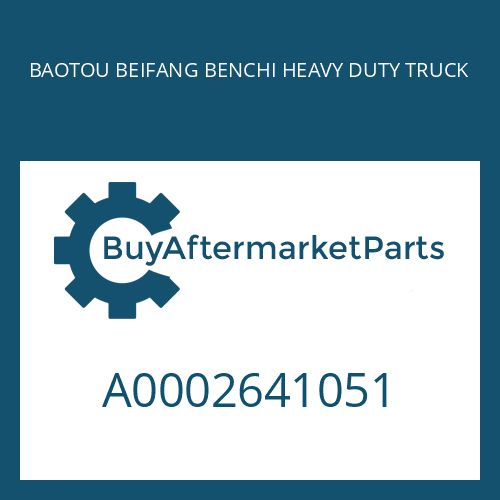 A0002641051 BAOTOU BEIFANG BENCHI HEAVY DUTY TRUCK RETAINING RING