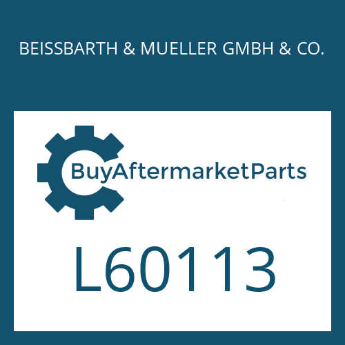 L60113 BEISSBARTH & MUELLER GMBH & CO. THRUST WASHER