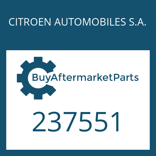 237551 CITROEN AUTOMOBILES S.A. SHIM RING