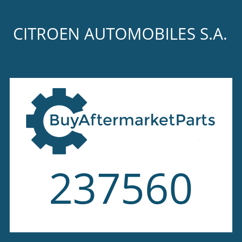 237560 CITROEN AUTOMOBILES S.A. SHIM RING