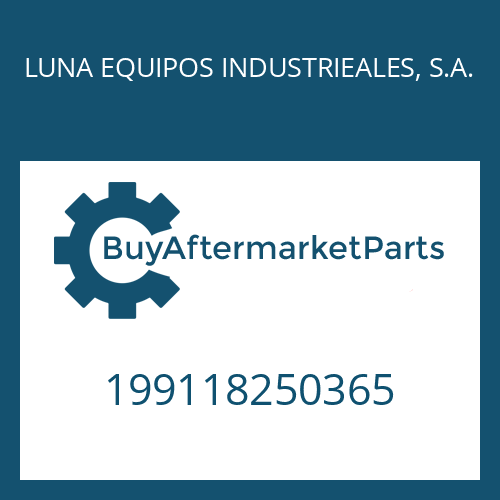 199118250365 LUNA EQUIPOS INDUSTRIEALES, S.A. ADJUSTMENT PLATE