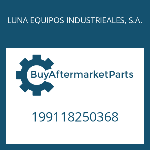 199118250368 LUNA EQUIPOS INDUSTRIEALES, S.A. ADJUSTMENT PLATE