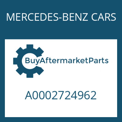 A0002724962 MERCEDES-BENZ CARS THRUST PLATE