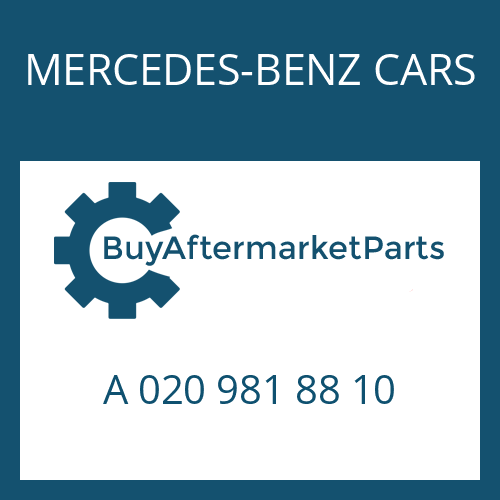 A 020 981 88 10 MERCEDES-BENZ CARS NEEDLE CAGE