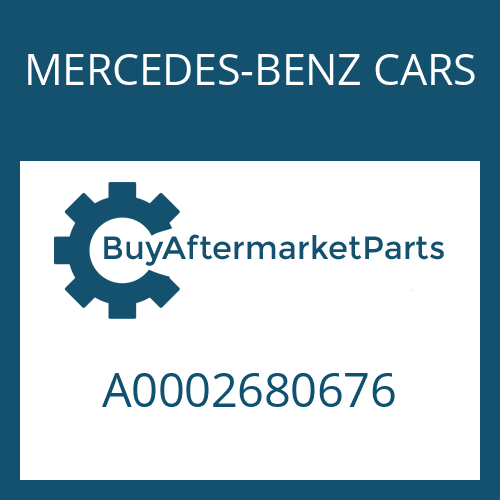 A0002680676 MERCEDES-BENZ CARS WASHER