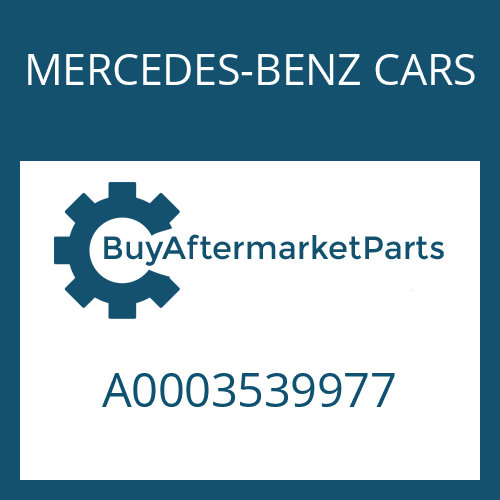 A0003539977 MERCEDES-BENZ CARS WASHER