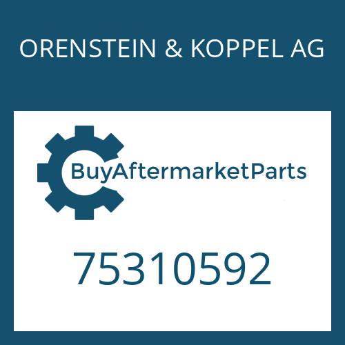 75310592 ORENSTEIN & KOPPEL AG SNAP RING
