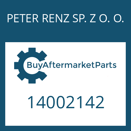 14002142 PETER RENZ SP. Z O. O. RING