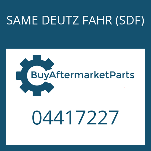 04417227 SAME DEUTZ FAHR (SDF) WASHER