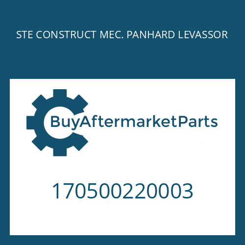 170500220003 STE CONSTRUCT MEC. PANHARD LEVASSOR SPACER RING