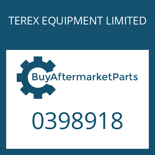 0398918 TEREX EQUIPMENT LIMITED HEXAGON SCREW