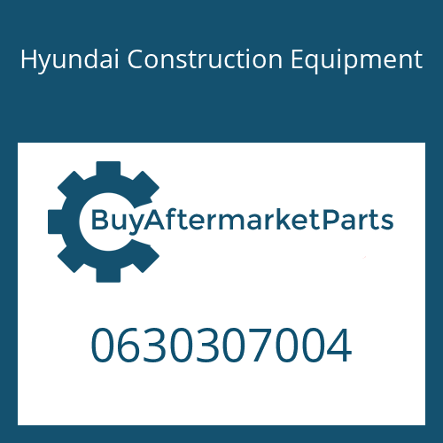 0630307004 Hyundai Construction Equipment SPRING WASHER