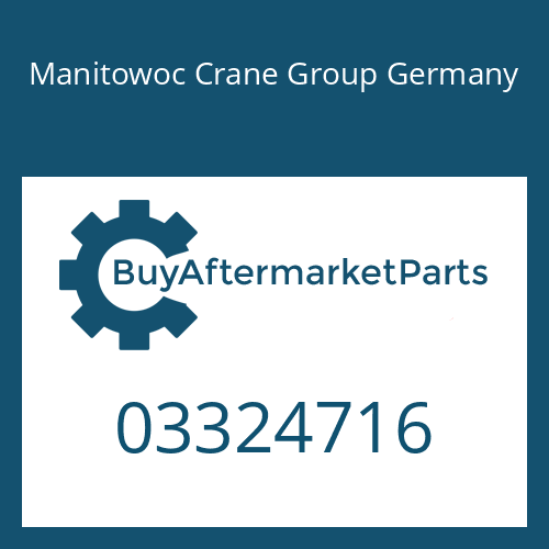 03324716 Manitowoc Crane Group Germany RELEASE DEVICE