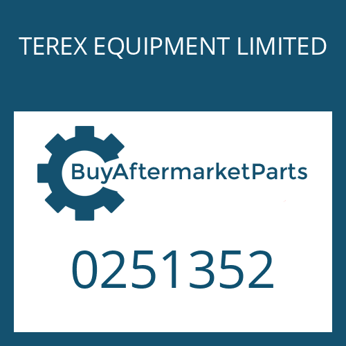 0251352 TEREX EQUIPMENT LIMITED SHIM PLATE