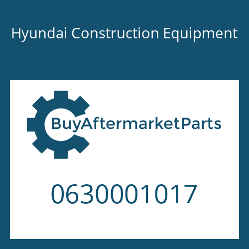 0630001017 Hyundai Construction Equipment WASHER