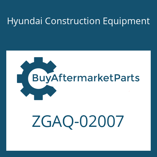 ZGAQ-02007 Hyundai Construction Equipment PLUG