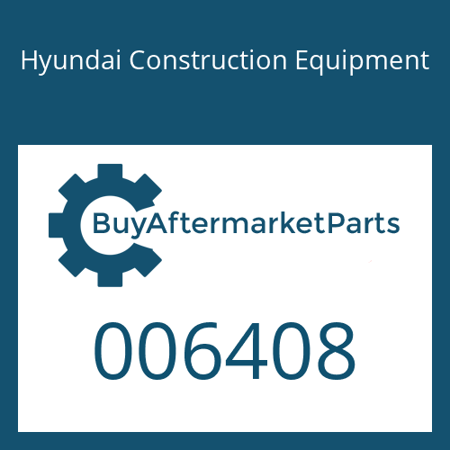 006408 Hyundai Construction Equipment O-RING