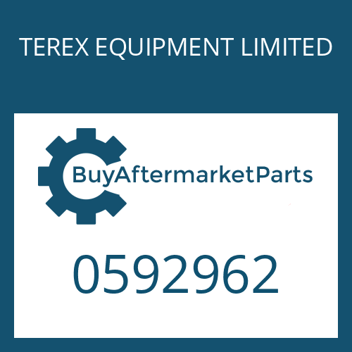 0592962 TEREX EQUIPMENT LIMITED O-RING