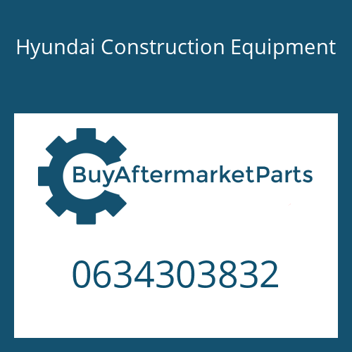 0634303832 Hyundai Construction Equipment O-RING
