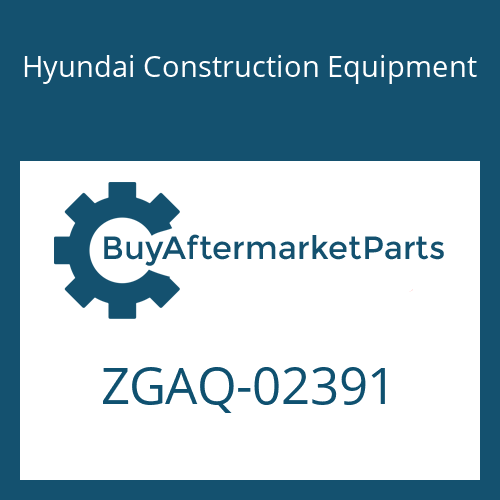 ZGAQ-02391 Hyundai Construction Equipment O-RING