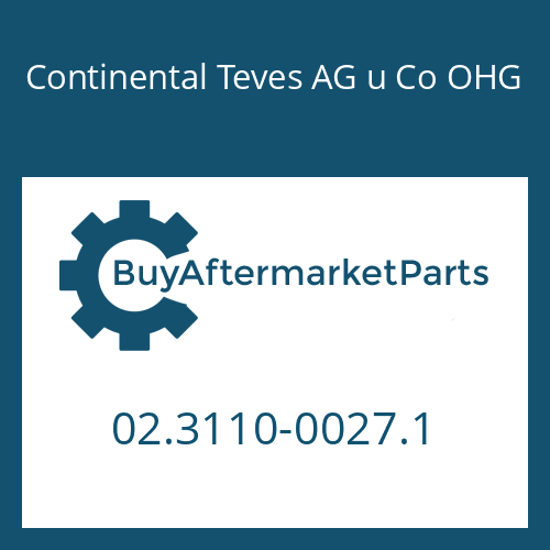 02.3110-0027.1 Continental Teves AG u Co OHG O-RING