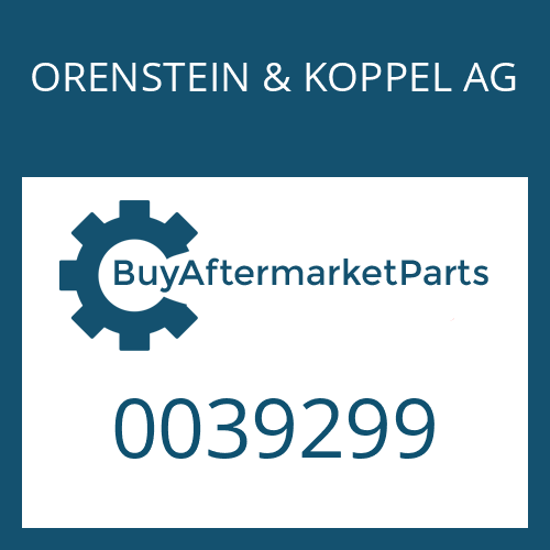 0039299 ORENSTEIN & KOPPEL AG O-RING
