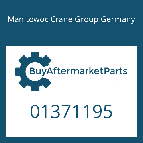 01371195 Manitowoc Crane Group Germany O-RING