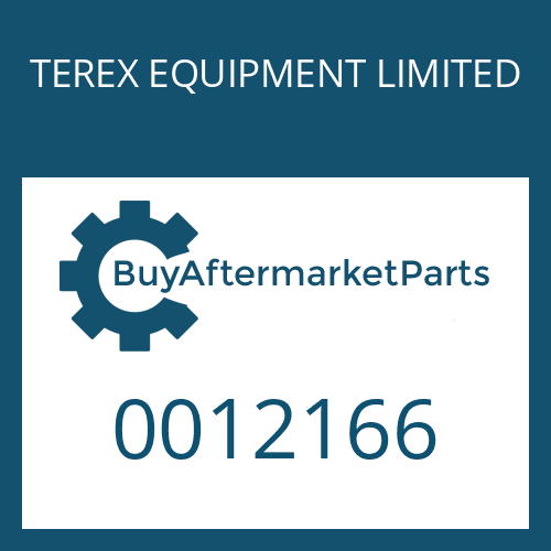 0012166 TEREX EQUIPMENT LIMITED O-RING